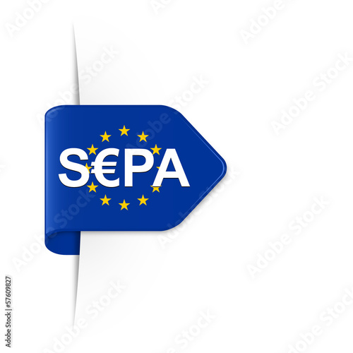 S€PA, SEPA - EU Sticker Pfeil mit Schatten