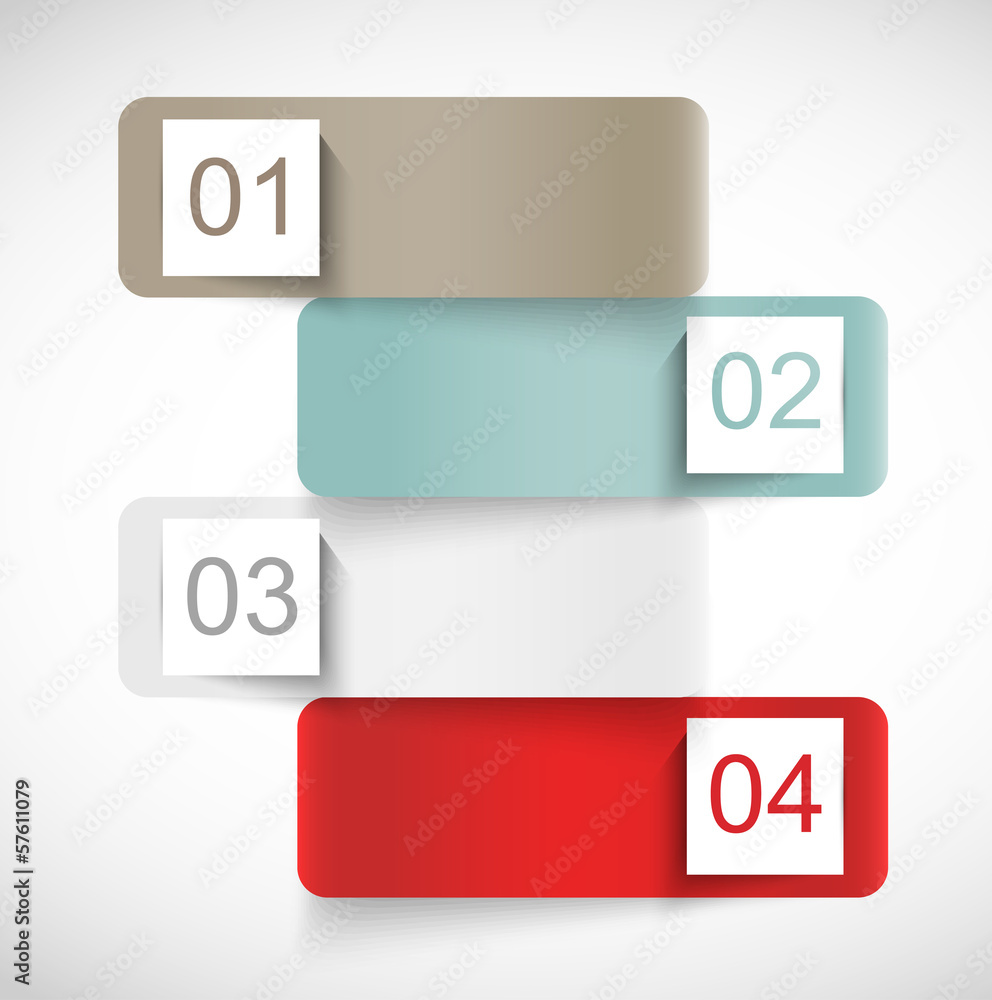 Fototapeta premium Set of abstract banners