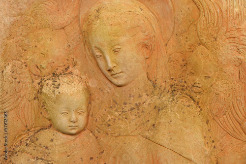 Madonna with child and angels