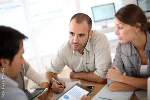 Business people meeting for budget definition