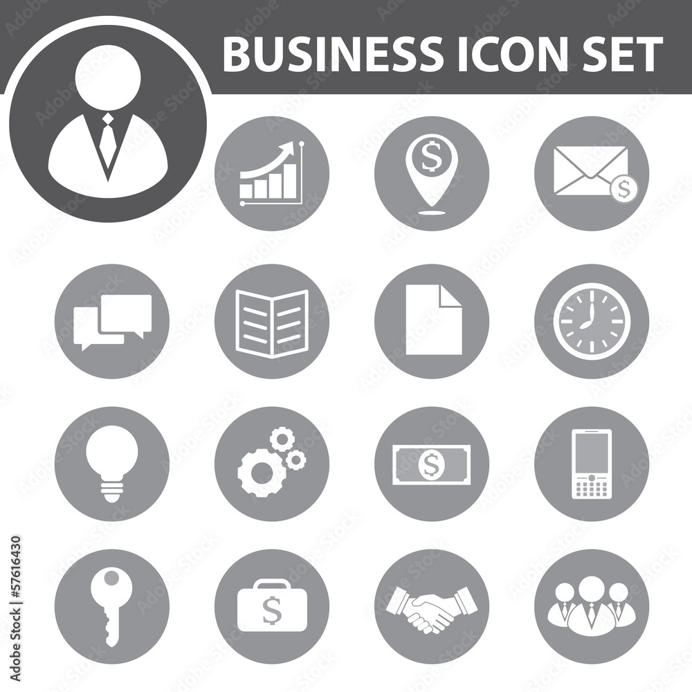 Business icon set Business icon set