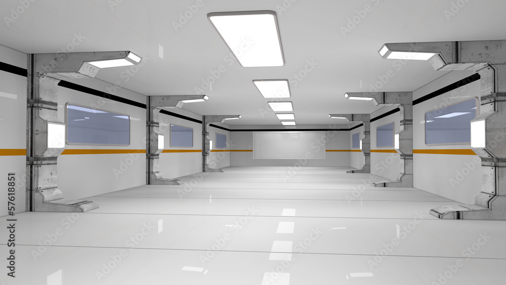 Futuristic corridor Futuristic corridor