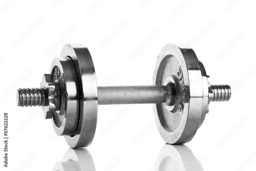Dumbbell isolated on white Dumbbell isolated on white