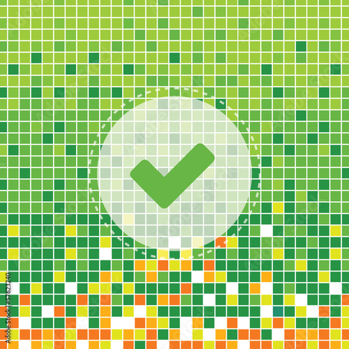 check mark on green moses