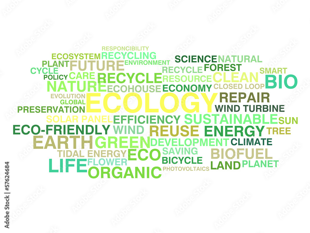 Ecology and sustainable development word cloud Ecology and sustainable development word cloud