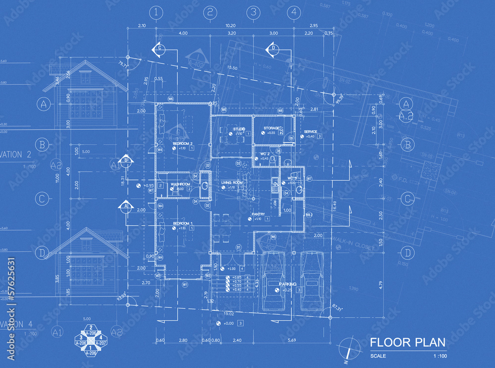 Blueprint overlay Blueprint overlay