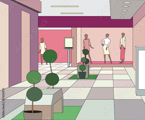moderm mall interior