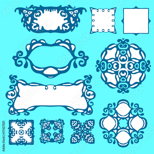 Vector Set of Design elemets and borders