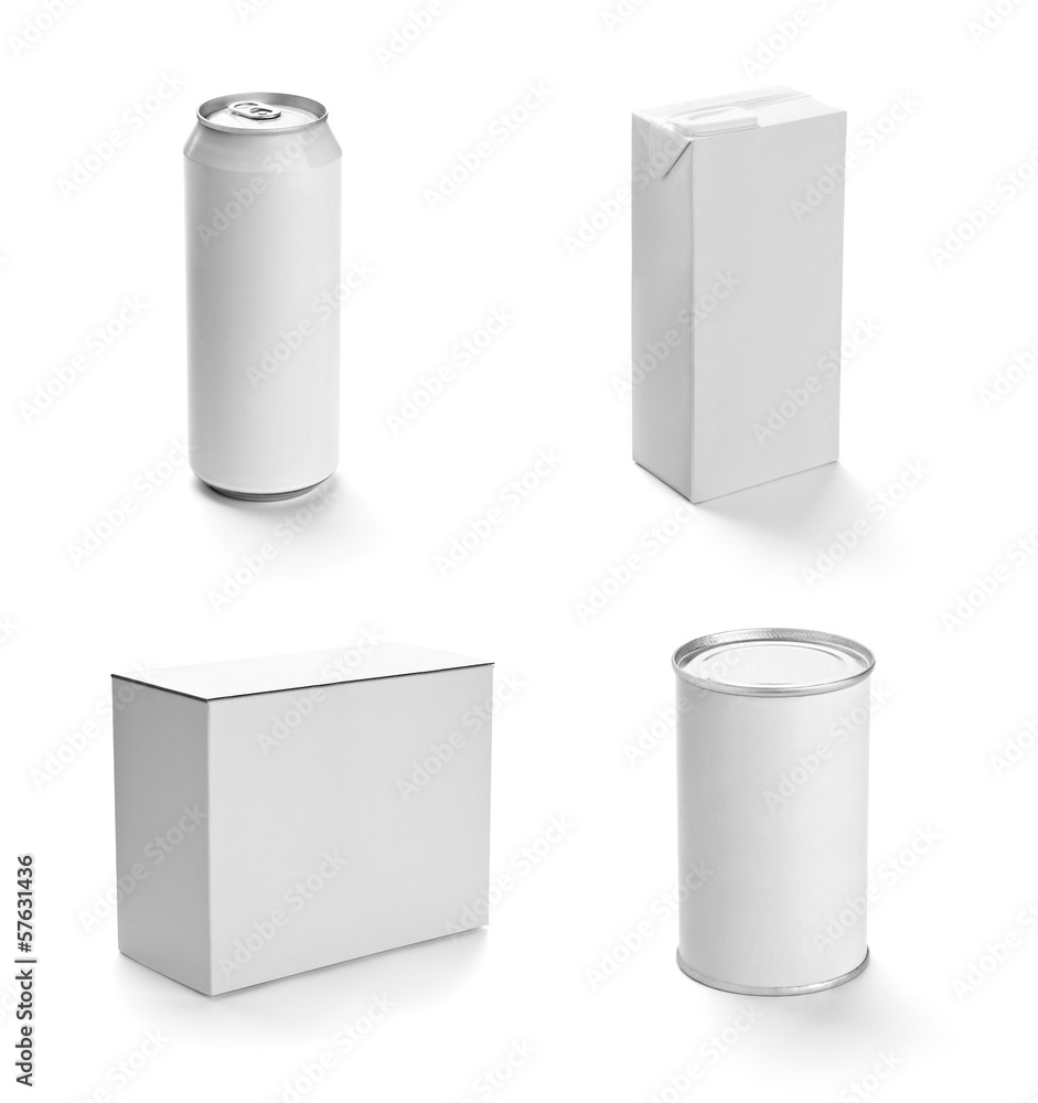 white box container template blank package white box container template blank package