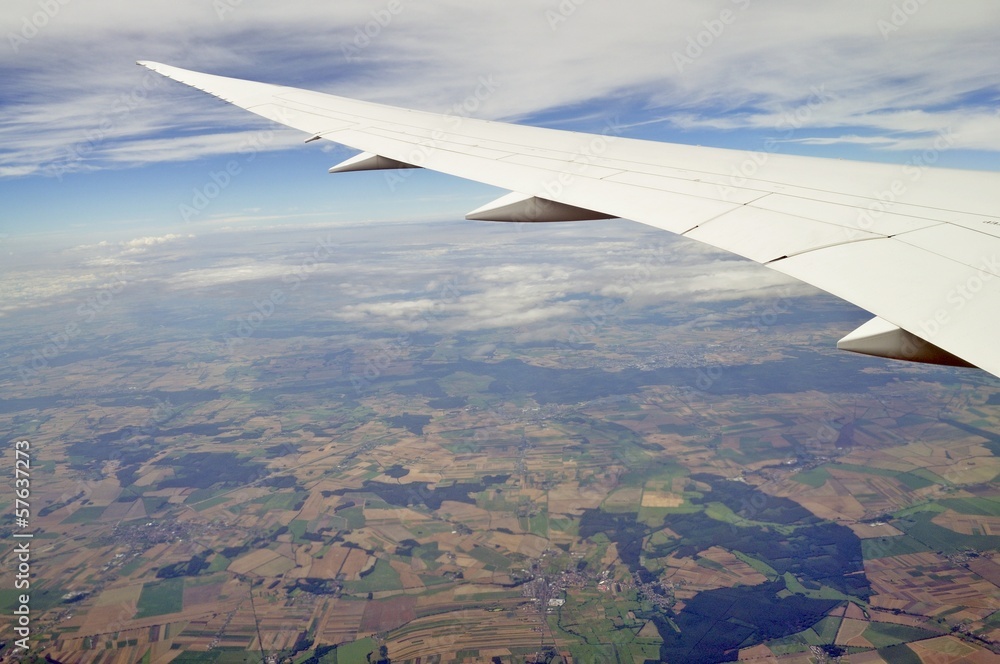 Aerial view from airplane. Aerial view from airplane.