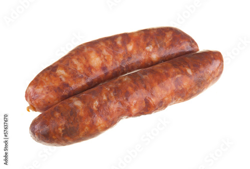 sausage isolated on a white background