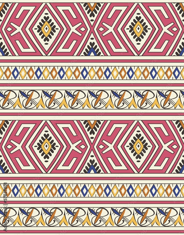 seamless islamic moroccan floral pattern