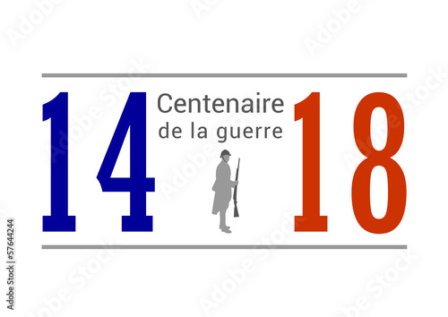 Centenaire guerre 14-18 - fond blanc
