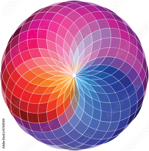 Color wheel background. Vector Illustration