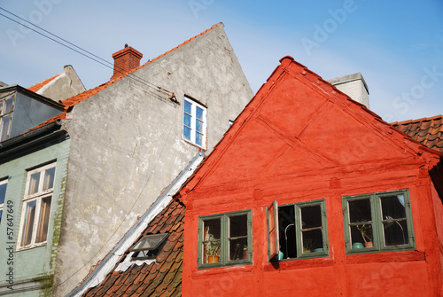 Ancient buildings of Danish town