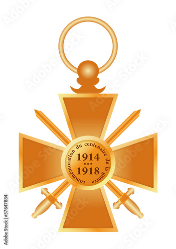Croix de guerre - commémoration du centenaire 1914-1918