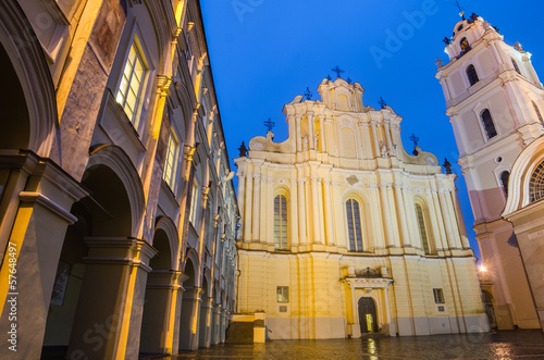 Sts. Johns’ Church in Vilnius after rain