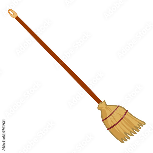 broom isolated illustration