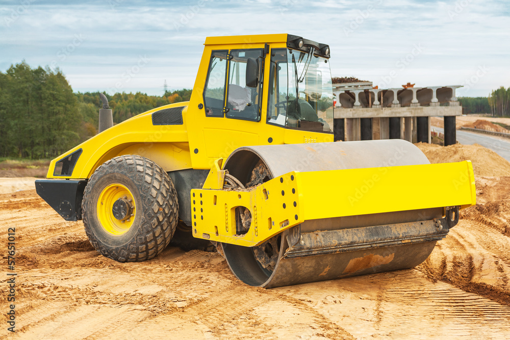 Fototapeta premium road roller