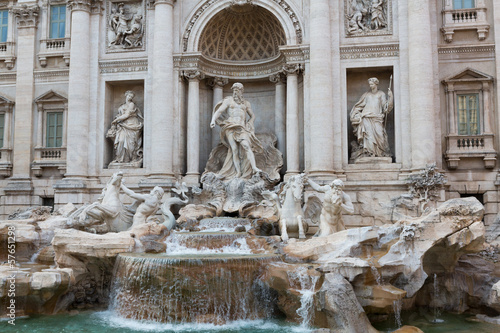 Canvas Print Trevi Fountain Closeup