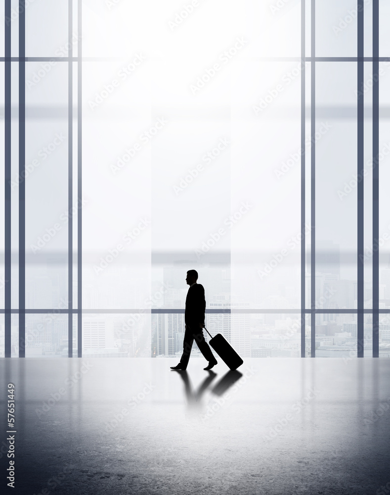 businessman in airport businessman in airport