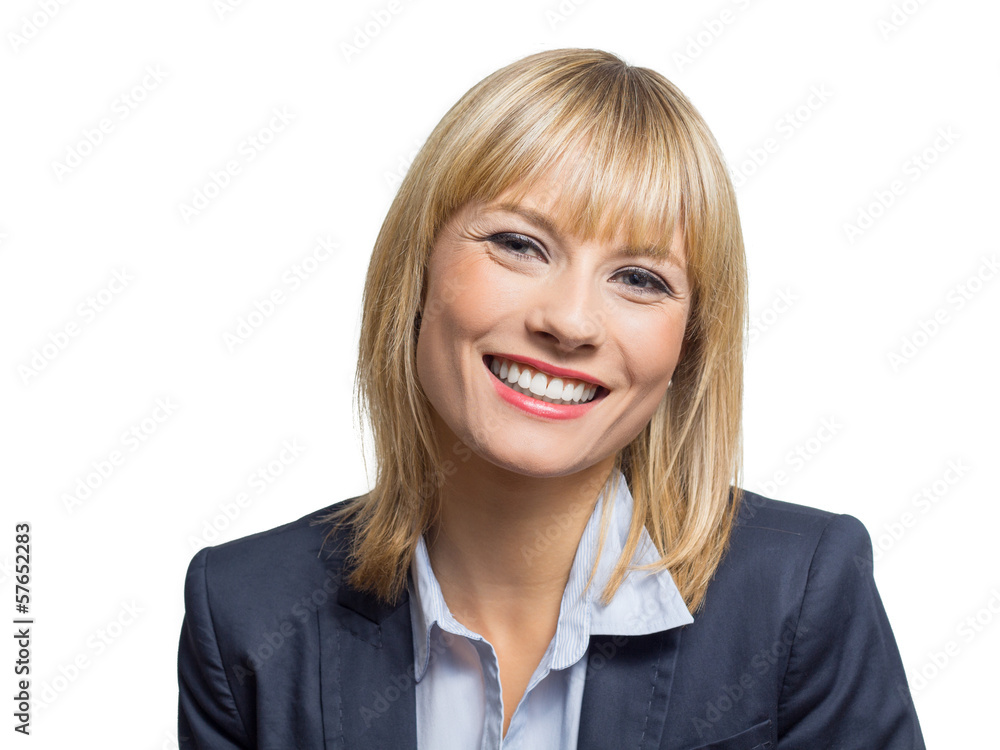 Smiling Business Girl Smiling Business Girl