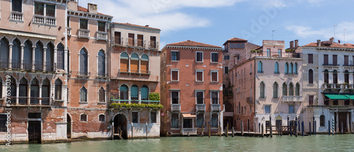 Buildings along Grand Canal in Venice