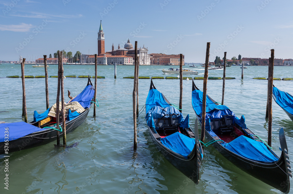 Blue Gondolas of Venice