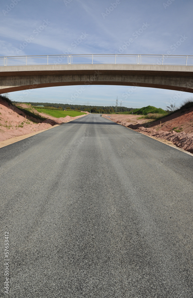 Fototapeta premium Straßenbau