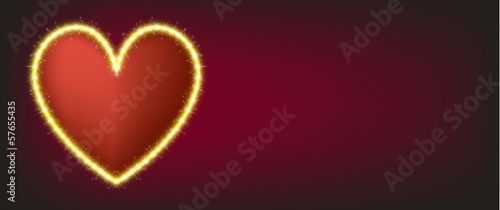 Simple cute card on valentine's day