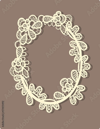 Lacy Frame vector