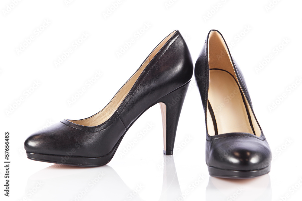 Woman shoes isolated on white. Nice woman shoes Woman shoes isolated on white. Nice woman shoes
