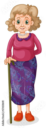 A beautiful grandmother