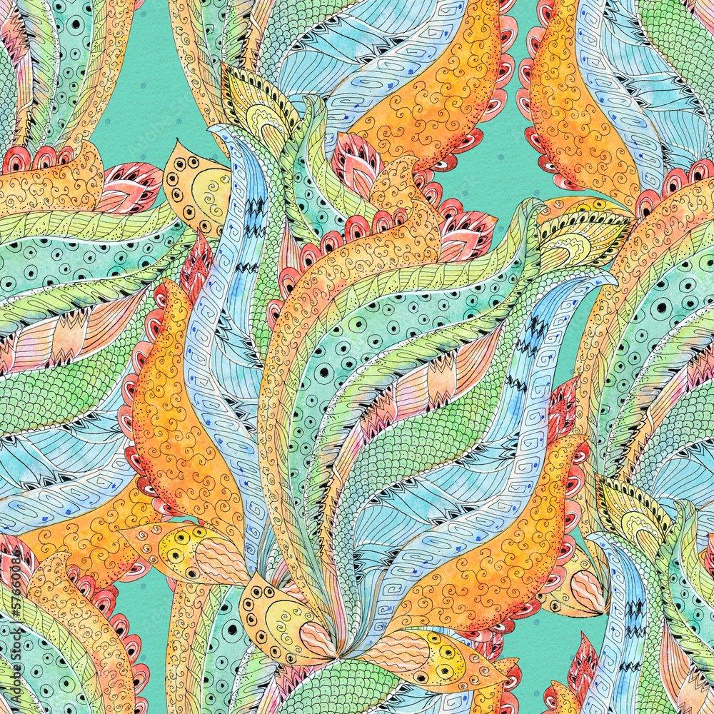 Naklejka premium abstract seamless texture watercolor