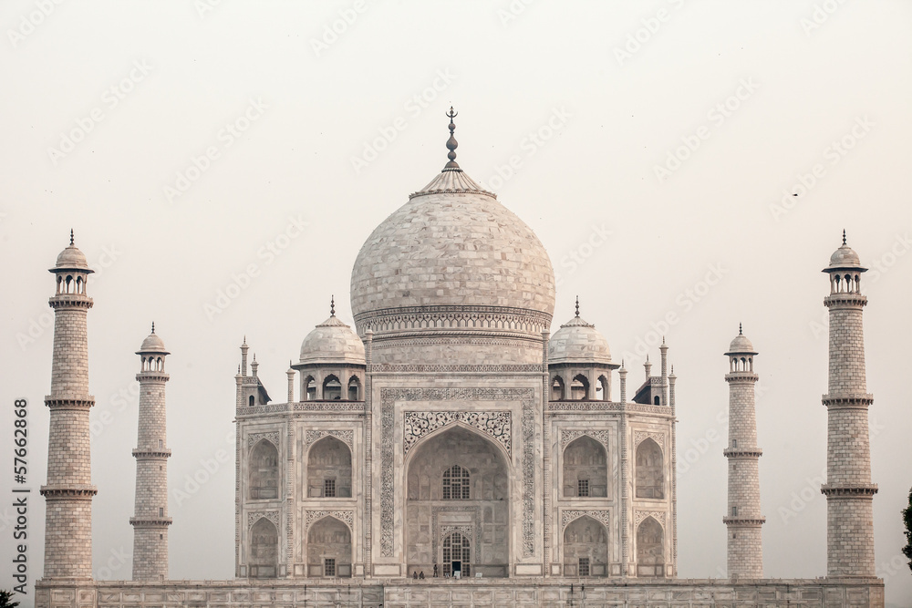 Taj mahal.famous historical monument in India,Agra,Uttar Pradesh
