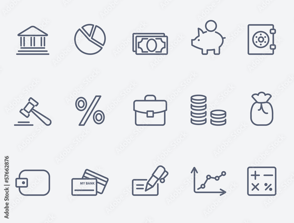 Finance icons Finance icons