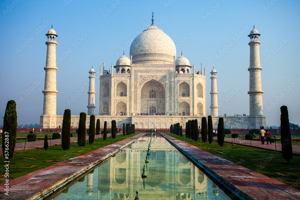 Taj mahal.famous historical monument in India,Agra,Uttar Pradesh