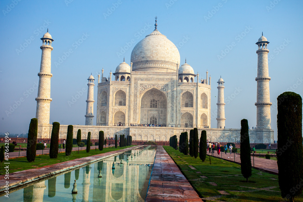 Taj mahal.famous historical monument in India,Agra,Uttar Pradesh