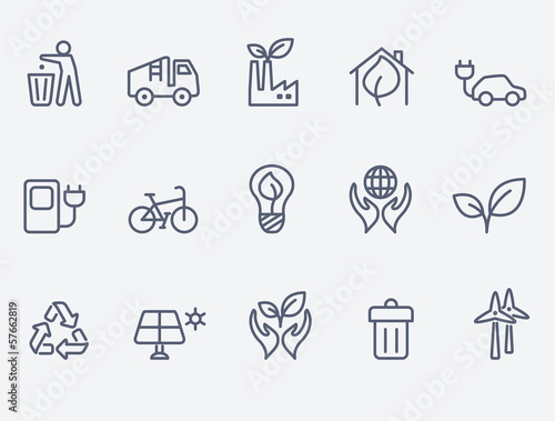Ecology icon set