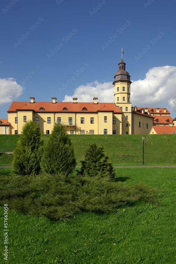 Radziwill castle in Nesvizh, Belarus