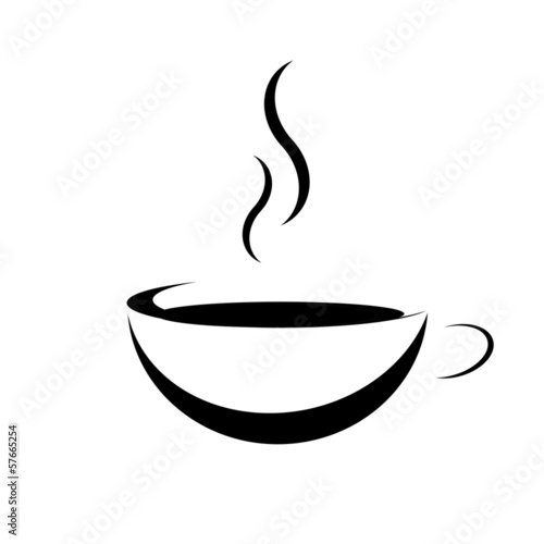 Tasse Breit schwarz ohne Teller