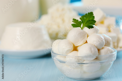 mozzarella with parsley photo