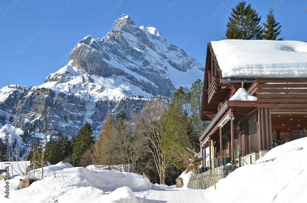 Fototapeta premium Braunwald, Switzerland