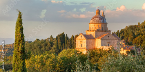 Photography San Biagio church basked in the evening sun