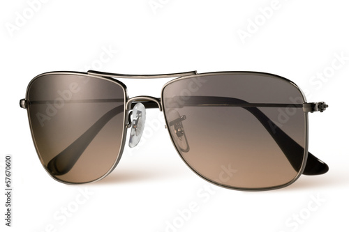 brown sunglasses isolated on white