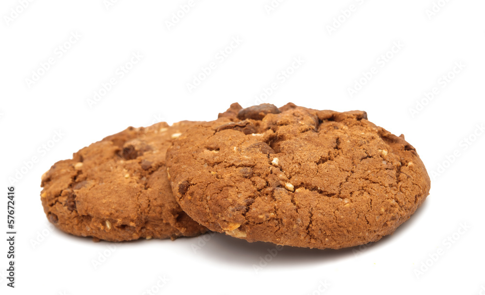 cookies with chocolate and nuts