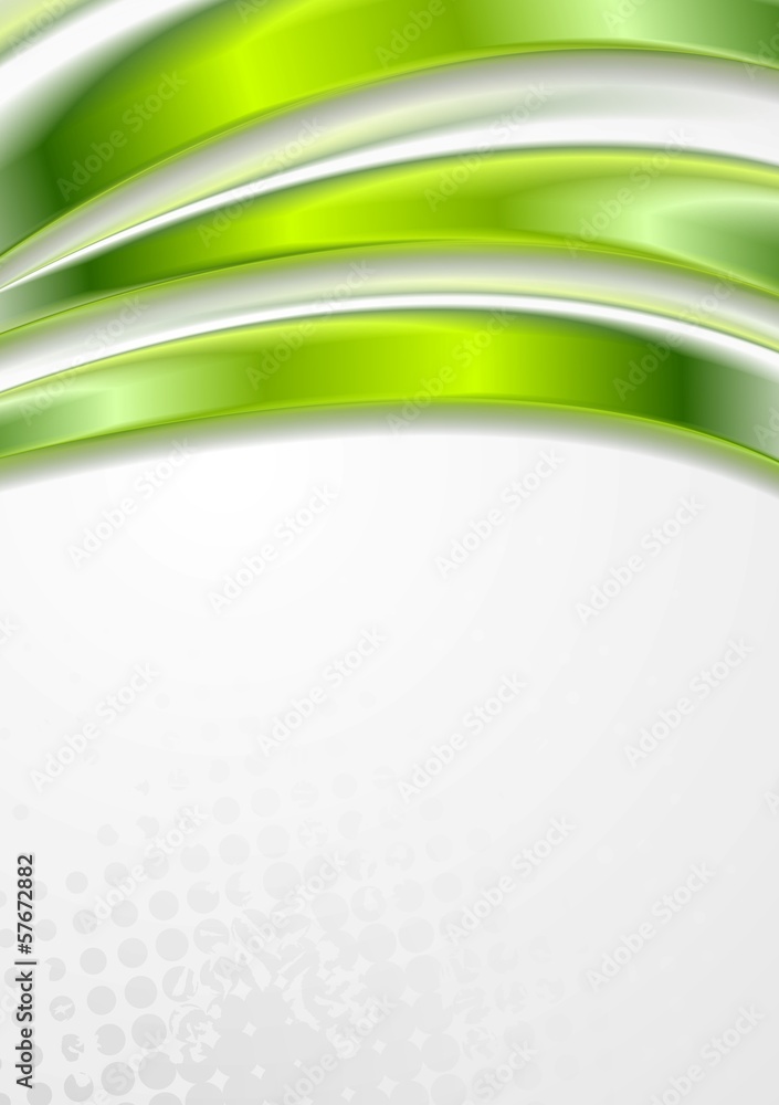 Bright green vector waves grunge design Bright green vector waves grunge design