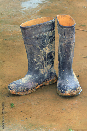 Rubber boots
