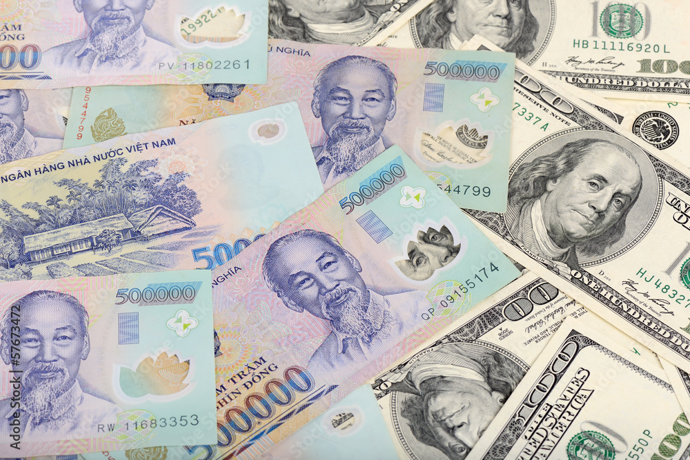 Vietnam Dongs and the US Dollars