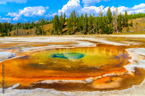 Chromatic Pool, Yellowstone National Park, Upper Geyser Basin, W